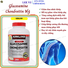 Glucosamine Mỹ Glucosamine 1500mg Chondroitin 1200mg Kirkland Signature Mỹ - Phục hồi sụn khớp, Giảm đau nhức xương khớp và Hỗ trợ sự vận động linh hoạt hiệu quả