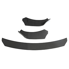 Carbon Fiber Look Universal 3Pieces Car Front Lip Chin Bumper Body Kits For Honda For Civic