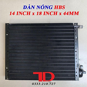 Dàn nóng điều hòa ô tô HBS 14x18 inch 36x46 cm dày 44mm