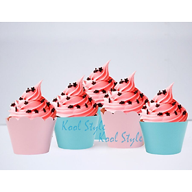 Vỏ Bánh Cupcake Màu Nền 12 cái - Kool Style