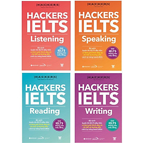 [Download Sách] Sách - Combo 4 cuốn Hackers IELTS ( Listening + Reading + Speaking + Writing)