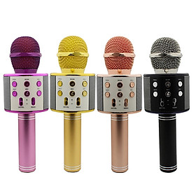 Mua MICRO KÈM LOA BLUETOOTH WS-858 CÓ CỔNG OUT JACK 3.5 RA AMPLY  LOA LỚN