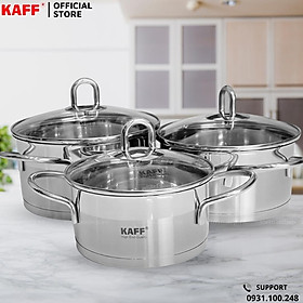 Mua Bộ 3 nồi inox cao cấp  KAFF KF-ST09304 - Combo1- Hàng chính hãng