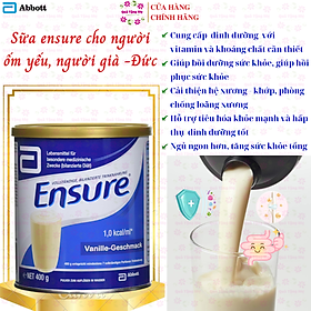 Ensure Đức cho người lớn tuổi Ensure Vanille Geschmask - Giúp hồi phục sức khỏe cho người gầy yếu, người suy dinh dưỡng - QuaTangMe Extaste