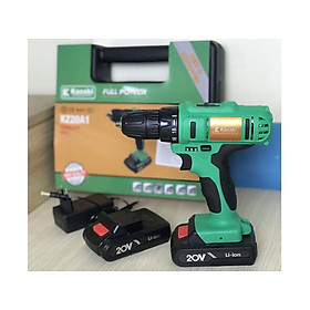 MÁY KHOAN PIN 20V KHÔNG CÓ BÚA KAZAKI KZ20A1 ( 2 PIN, 1 SẠC)- HÀNG CHÍNH HÃNG