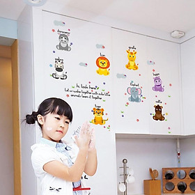 Mua delcan dán tường từ vựng tiếng anh loài vật