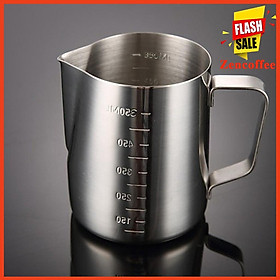 Ca Đánh Sữa Inox ( có vạch chia định lượng)
