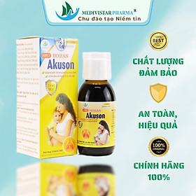 Combo 2 Hộp Siro Giảm Ho Cho Bé AKUSON Chiết Xuất Thảo Dược Dành Cho Bé Và Mẹ Bầu Giúp Long Đờm, Bổ Phế Tăng Cường Sức Đề Kháng Lọ 100ml