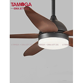 Mua Quạt trần trang trí 5 cánh cong TAMOGA 8013 động cơ 6 số + Tặng kèm điều khiển từ xa HÀNG CHÍNH HÃNG