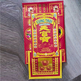 Mua Bộ giấy cúng Trời  Ngọc Hoàng  Mùng 9 (bộ đầy đủ kèm văn khấn) thờ cúng