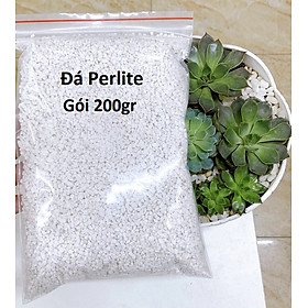 200Gr Đá Perlite - Đá Trân Châu Trồng Cây Sen Đá - Hoa Hồng - Thủy Sinh vs Rau - Size S