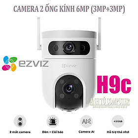 Mua Camera WiFi 2 mắt  quay quét ngoài trời EZVIZ H9c bản 6MP (3MP+3MP) hàng chính hãng