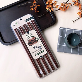 Đũa Gỗ Mộc Hương Cao Cấp – Gỗ Tự Nhiên – Đánh Bóng Thủ Công – Không Ẩm Mốc – Vỉ 10 đôi