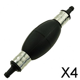 4x8mm Hand Primer Pump  Marine Fuel Line Primer Bulb All Fuels Black
