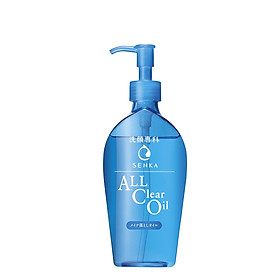 Dầu tẩy trang Senka sạch sâu thoáng da All Clear Oil 230ml tặng mặt nạ giấy nén Miniso