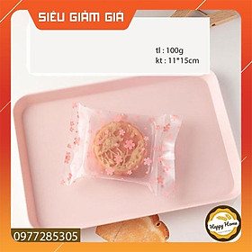 Mua Túi đựng bánh trung thu  bánh quy hình hoa đào loại 50gr 75gr 100gr SIÊU ĐẸP