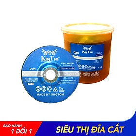 Mua Đá Mài Inox - 3 Li KingTom Xanh 100 Hộp 25 Viên - Chuyên Mài Inox Sắc Bén  Cực Êm Tay