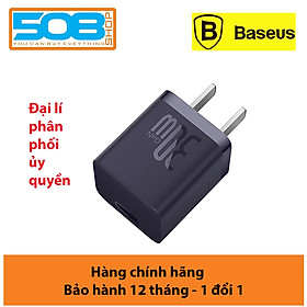 Củ Sạc Nhanh Baseus GaN5 Fast Charger Mini 1C 30W Cho iPhone 14 13 12 11 Pro Max (Nhỏ gọn, sạc nhanh PD/Quick Charge) - Hàng chính hãng