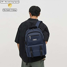 Balo trung học chống nước Xbags Dark Blue XB 3202 – Balo đi học, đi làm, du lịch nhiều ngăn tiện lợi!