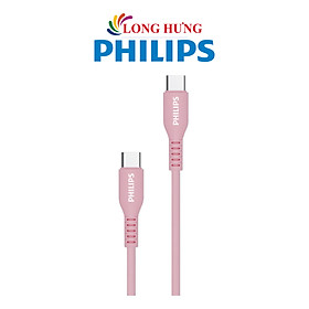 Mua Cáp USB Type-C to Type-C Philips 1.2m USB 2.0 60W DLC8601 - Hàng chính hãng