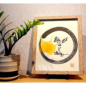 Mua Thư pháp lá bồ đề BÂY GIỜ VÀ Ờ ĐÂY
