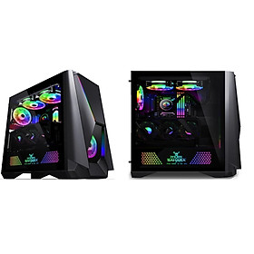 Mua THÙNG MÁY CPU SAHARA 606 ( 2 FAN CASE 12 )-HÀNG NHẬP KHẨU