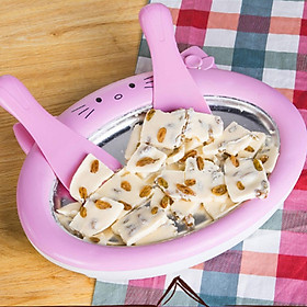 Instant Ice Cream Maker Pan with Ice Cream Spade Scraper DIY Rolled Ice Cream Frozen Yogurt Grill with 2 Spatulas Frozen Yogurt ,Sorbet, Gelato