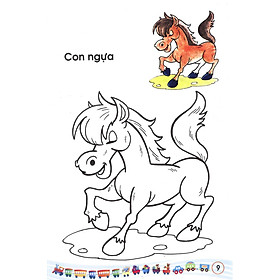 Sách Bé Tập Tô Màu: Các Loại Thú (Tập 1)