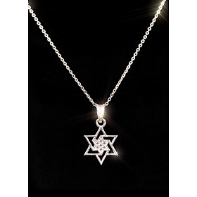 Dây chuyền bạc nữ ngôi sao 6 cánh  - vòng cổ bạc PANMILA [DC-A10]