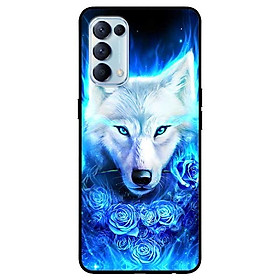 Ốp lưng dành cho Oppo Reno 5 mẫu Sói Trắng