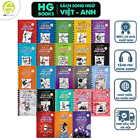 Sách: TRỌN BỘ Nhật Ký Chú Bé Nhút Nhát (series Diary of a Wimpy kid) - Song ngữ Việt-Anh - 23 cuốn