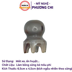 Dụng cụ massage đầu bằng sừng hình bạch tuộc, Cây mát xa đầu giúp lưu thông máu | Mỹ nghệ phương chi