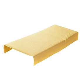 Beauty Massage SPA Treatment Cotton Yellow Stripe Bed Table Cover Plain Flat Sheet Body care Non-slip