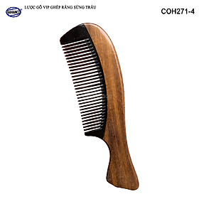 Lược Gỗ Thơm Ghép Răng Sừng Đen Cao Cấp HAHANCO (Đủ Mẫu) Kiểu Dáng Châu Âu- COH271
