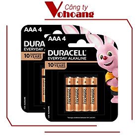 Mua (Hot Sale) Pin AAA Duracell Everyday   Pin Kiềm vỉ 4 viên cho máy nghe nhạc  chuột không dây   bàn phím - Hàng Chính Hãng