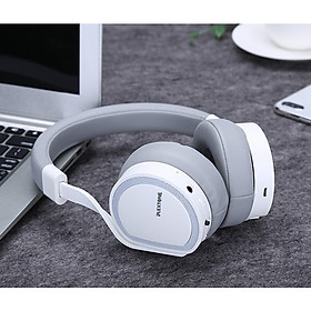 Mua Tai nghe nhạc hay thời trang không dây và có dây Bluetooth Plextone BT270mp3 có 8gb bộ nhớ trong  pin 30h nghe liên tục dùng tốt dành cho bà bầu giúp phát triển trí tuệ sớm cho bé hàng chính hãng bọc da simili cao cấp. - Hàng Chính Hãng