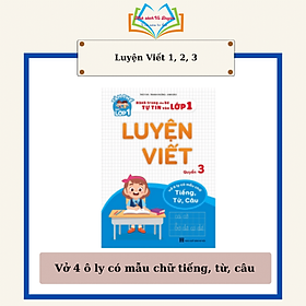 Sách - Luyện viết (Bộ 3 quyển lẻ) - Hành trang cho bé tự tin vào lớp 1