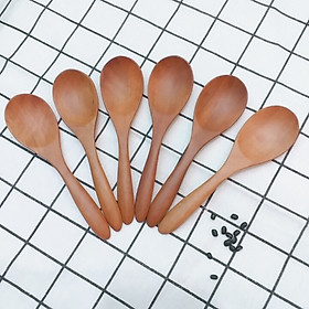 Mua Bộ 6 Thìa  Muỗng gỗ Nhãn (14 5cmx4 5cm) -  Đồ Gỗ Nhà Bếp Chất Lượng Cao (N1)