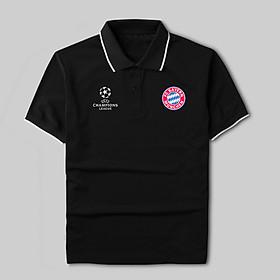 Áo polo Bayern Munich vải polo cá sấu không xù lông - Áo thun nam có cổ in logo CLB Bayern đầy đủ size Gokis shop