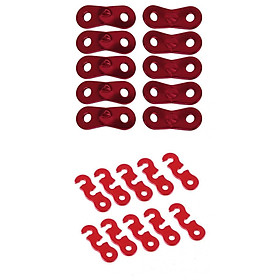20 Rope Tightener Camping Tent Guy Line Cord Runners Tensioner Adjuster Tool