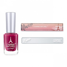 Combo Sơn móng tay màu Charme Naturel - 5301 Confidence + Dũa móng Nano