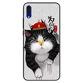 Ốp lưng dành cho Huawei Y7 Pro - mẫu Mèo Cào Nón Đỏ