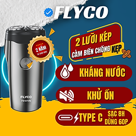 Máy Cạo Râu Flyco 2 Lưỡi Kép FS181VN Thân Máy Kháng Nước - Hàng Chính Hãng