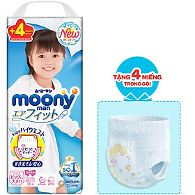 Tã Quần Cao Cấp Moony Nhật Bản Bé Gái XXL26 26 Miếng - Tặng 4 miếng trong