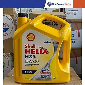Dầu Nhớt Động Cơ Diesel SHELL HELIX HX5 15W-40 6L