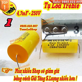 Mua TỤ 4.7MF - TỤ PHÂN TẦN 4 7MF 250V VÀNG TRÒN - GIÁ 01 CÁI - TU LOA TREBLE