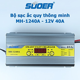 Bộ sạc ắc quy 12V 40A SUOER MH-1240A cho bình ắc quy axit chì dung lượng lớn