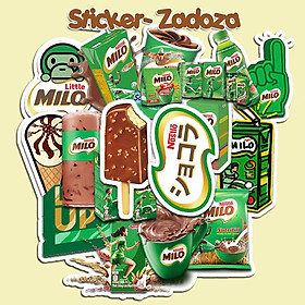 Mua Sticker trang trí mũ bảo hiểm  đàn  guitar  ukulele  điện thoại laptop chủ đề sữa milo