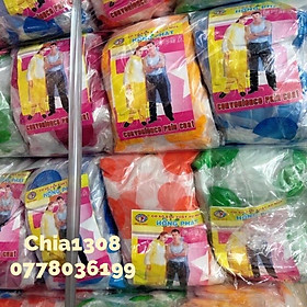 Mua Áo mưa giấy  (áo mưa tiện lợi) chấm bi to (50cái