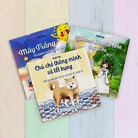 Hình ảnh Sách Thiếu Nhi - Combo 3 cuốn truyện tranh: Giấc mơ kì lạ của cô bé hạt tiêu, Mây trắng và hành trình giải cứu Trái Đất, Chú chó thông minh và tốt bụng